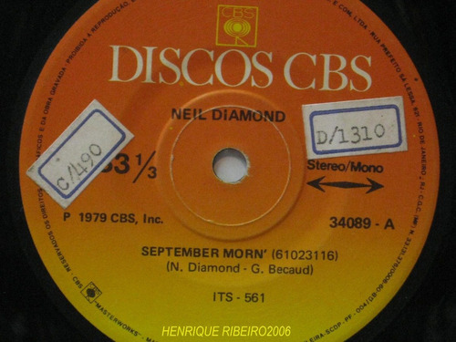 Neil Diamond Compacto 7 September Morn + I'm A Believer