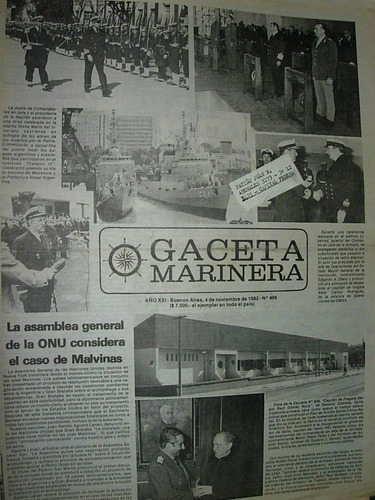 Diario Gaceta Marinera Armada 496 Asamblea Onu Malvinas