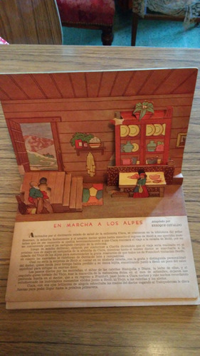 Antiguo Libro Infantil Heidi_figuras En Relieve Año 1944 