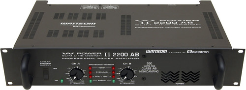 Amplficador Potencia 330w Rms Ciclotron W Power 2200