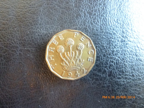 Moneda Gran Bretaña 3 Pence 1942 (&345 (Usado)