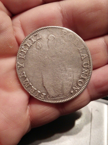 Moneda Del Peru De Plata 1831 8 Reales Acuñador Jm (rara)