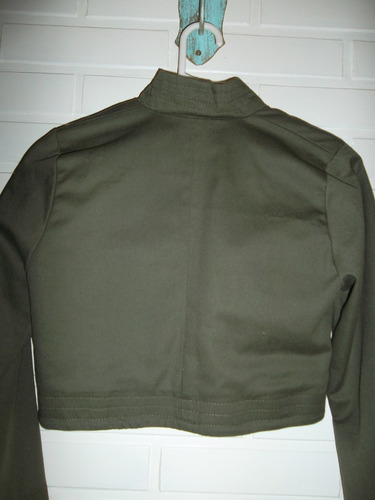 Camperita Gabardina Estilo Militar Ts