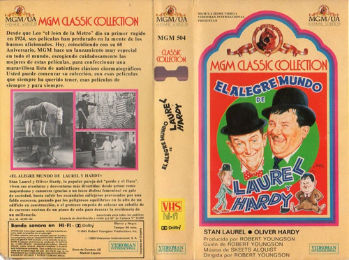 Vhs Original El Alegre Mundo De Laurel & Hardy's Laughing 20