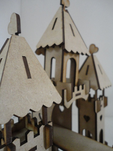 Imagen 5 de 6 de Castillo Cenicienta, Rompecabezas 3d En Madera Mdf