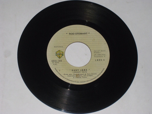 Rod Stewart Baby Jane Disco Ep 7puLG 45 Rpm Vinil