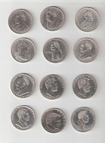 United States Presidents 12 Monedas Conmemorativas