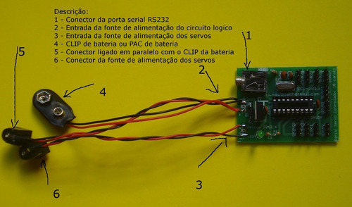 Imagem 8 de 10 de Controlador Servo 8 Canais Robótica Robô Automação Pic Rc