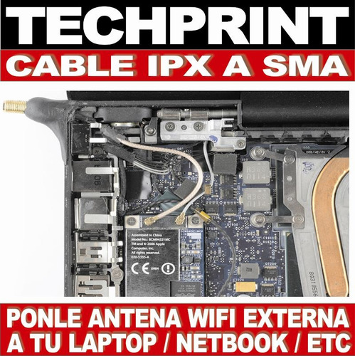 Cable Ipx A Sma - Mejora La Recepcion Wifi Laptop Tablet Etc