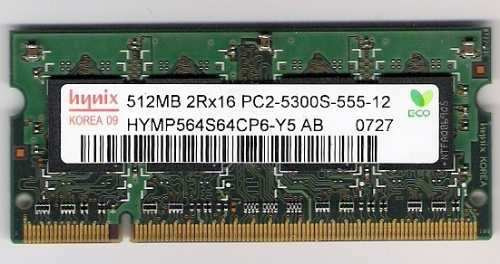 Memoria Ddr2 512 Mb Hynix Para Portátil