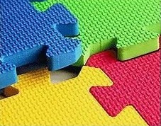 Imagen 3 de 6 de Piso Goma Eva Encastrable 50x50 Cm 11,5mm P Blanda Gimnasio
