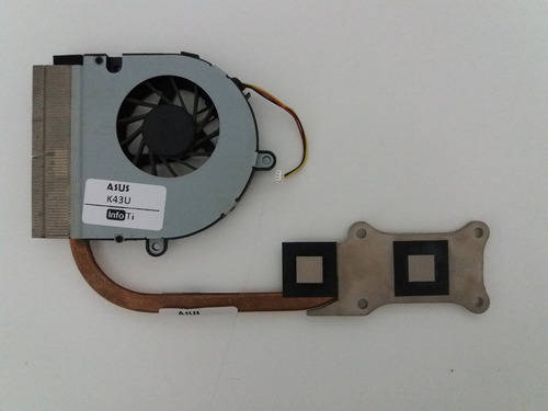 Cooler Dissipador Notebook Asus K43u Amd Dc280009ws0