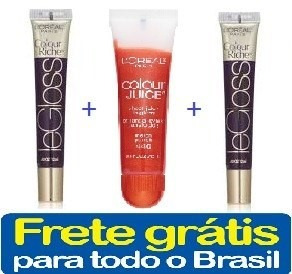 3 X Gloss Labial Loreal - Frete Grátis Para Todo Brasil