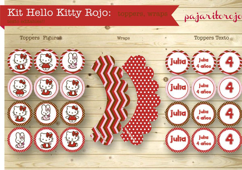 Kit Hello Kitty Rojo