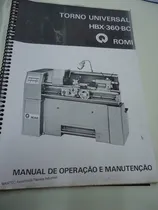 Comprar Manuais Torno Romi Hbx 36 - B - C