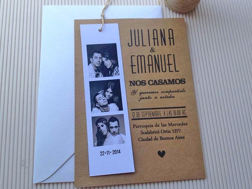 Invitaciones Tarjetas Casamiento - 15 Años (10 Unidades)