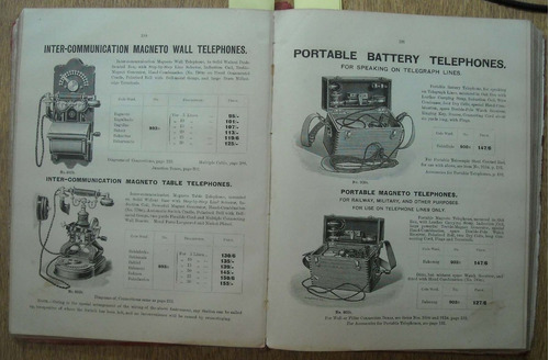 Catalogo Teléfonos Arañas Y Apliques Iluminación Inglés 1904