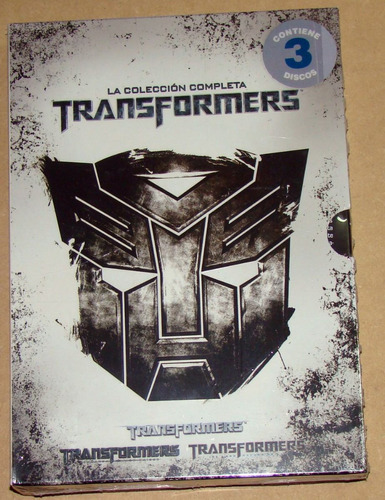 Coleccion Completa De Transformers En 3 Dvds Nuevos Sellados