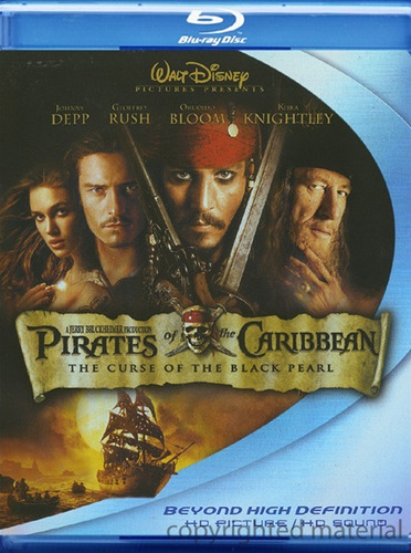 Blu-ray Pirates Of The Caribbean 1 / Piratas Del Caribe 1