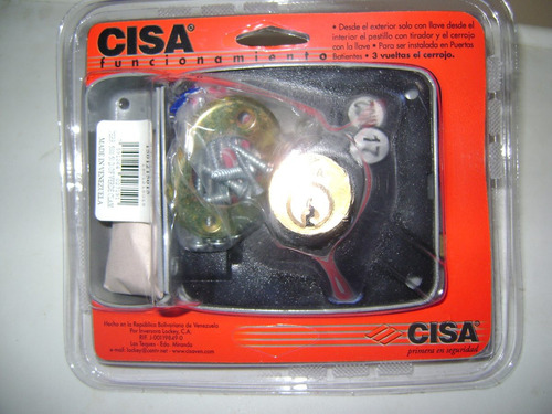 Cerradura Cisa Sobreponer Cilindro Fijo Lado Derecho Nueva