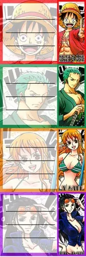 Etiquetas De Colegio De Anime One Piece Luffy Zoro Nami Robi | MercadoLibre Etiquetas De Colegio De Anime One Piece Luffy Zoro Nami Robi | MercadoLibre