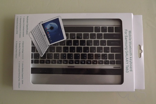 Teclado Bluetooth Aluminio Galaxy Tab 3 Gt-p5200 5210 Blanco