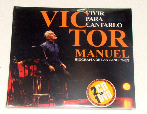 Victor Manuel Vivir Para Contarlo Dvd+2 Cd Nuevo / Kktus