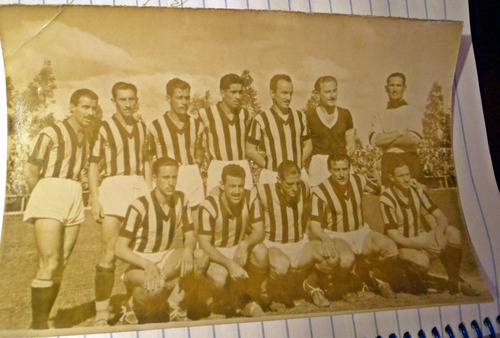 Antigua Fotografia Sepia Montevideo Wanderers Futbol 1948