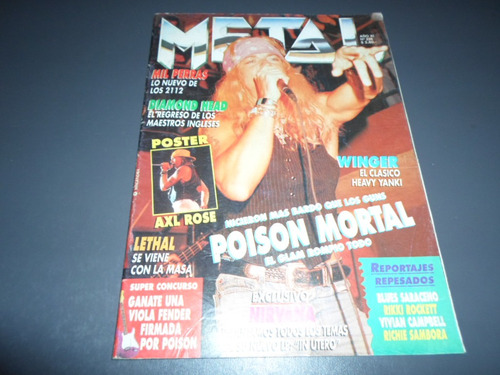 Metal 226 Poison Nirvana Lethal Winger Viper Diamond Head