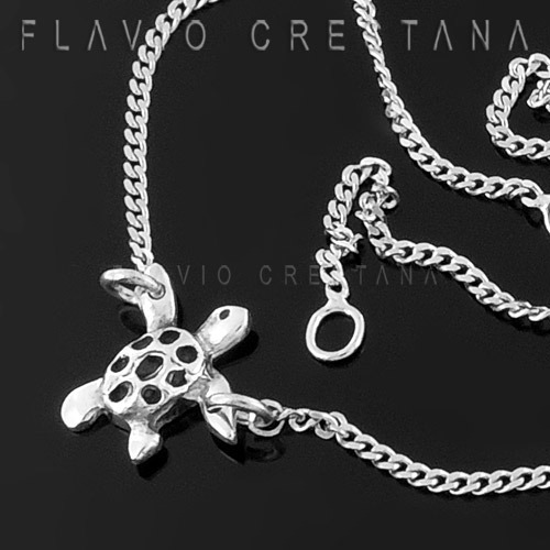 Colar Tartaruga, Prata 925. Fabricacao Propria - 61041701