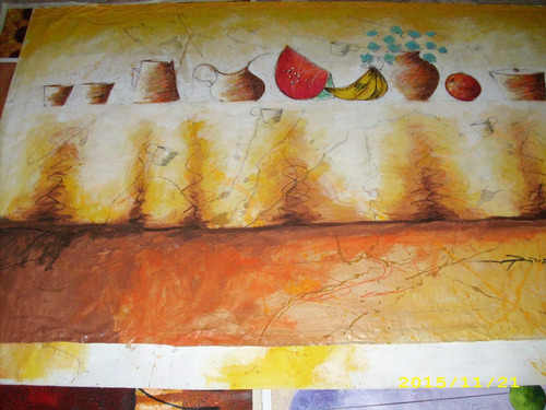 Imagen 1 de 3 de Ronny Yepez. Bodegon Con Frutas.
