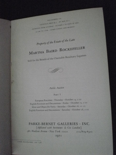 Martha Baird - Parke Bernet