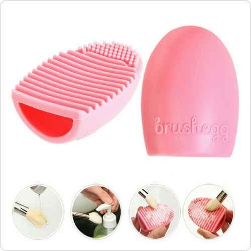 Imagen 5 de 7 de Maquillaje, Set Oval Brush + Limpiador De Cepillo + Esponja
