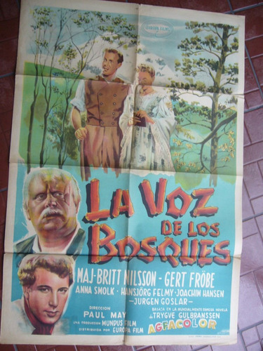 Poster De Cine / La Voz De Los Bosques / 1959