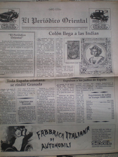 El Períodico Oriental 12 Fasc Historia 1492 1962 El País C/u