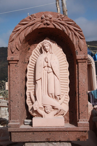 Virgen De Guadalupe De Cantera Natural