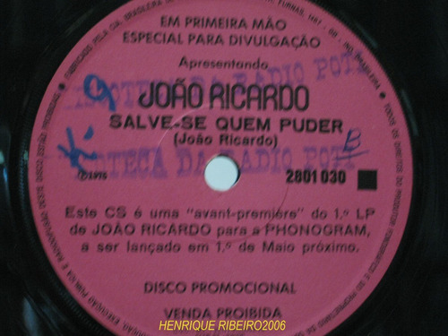 João Ricardo Compacto 7 Salve-se Quem Puder + Vira Safado