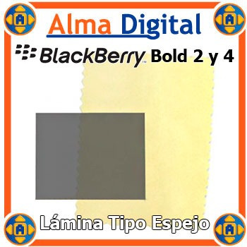 2x Lamina Protec Pantalla Espejo Blackberry Bold 2 9700 9780