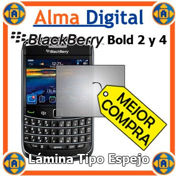 2x Lamina Protec Pantalla Espejo Blackberry Bold 2 9700 9780