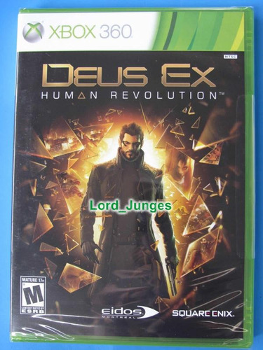 Deus Ex Human Revolution - Xbox 360 - Lacrado - Pronta Entr.