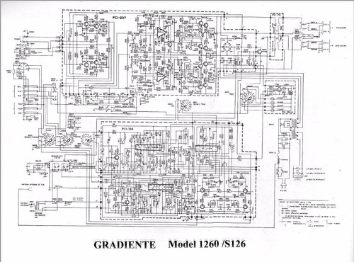 Esquema Eletrônico Do Gradiente Model 1260 Ou S-126 - Em Pdf
