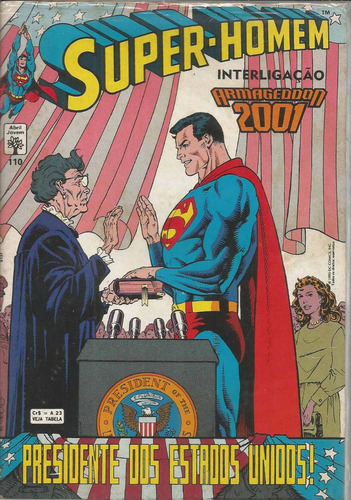 Super-homem Nº 110 - 1ª Série - Editora Abril - Capa Mole - Bonellihq Cx45 E19