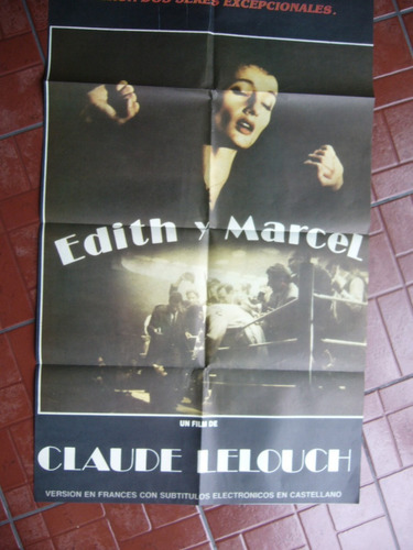 Poster De Cine / Edith Y Marcel / Claude Lelouch / 1983