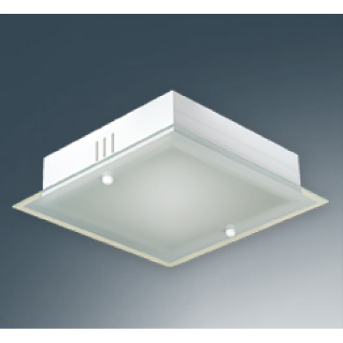 Plafon Cuadrado 1 Luz E27 Apto Led 63230 Bl Aller