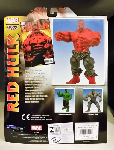 Tk0 Toy Marvel Select Red Hulk General Ross Hulk Vermelho