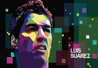 Luis Suarez - Uruguay - Imagen Abstracta - Lámina 45 X 30 Cm