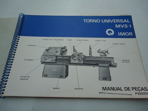 Manuais  Do Torno Imor Mvs-l