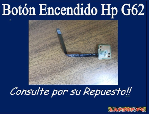 Botón Encendido Hp G62