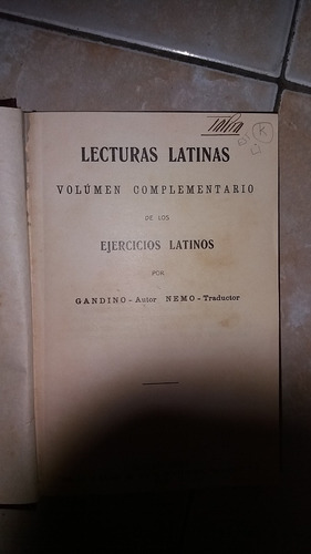 Lecturas Latin De Los Ejercicios Latinos Por Gandino