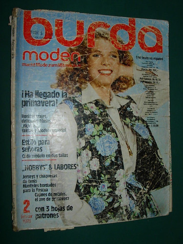 Revista Burda 2/78 Completa Con Moldes Ropa Moda Costura